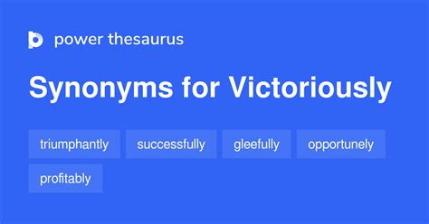 victoriously synonyms|More.